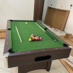 Imported 7ft snooker board(Brown body)
Single accessories