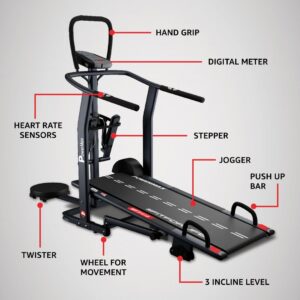 Manual Treadmill 4-in-1