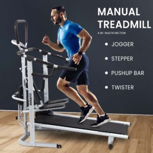 Manual Treadmill 4-in-1