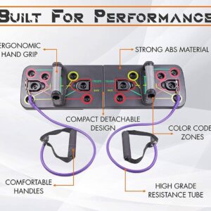 Push up board pro with resistance rope