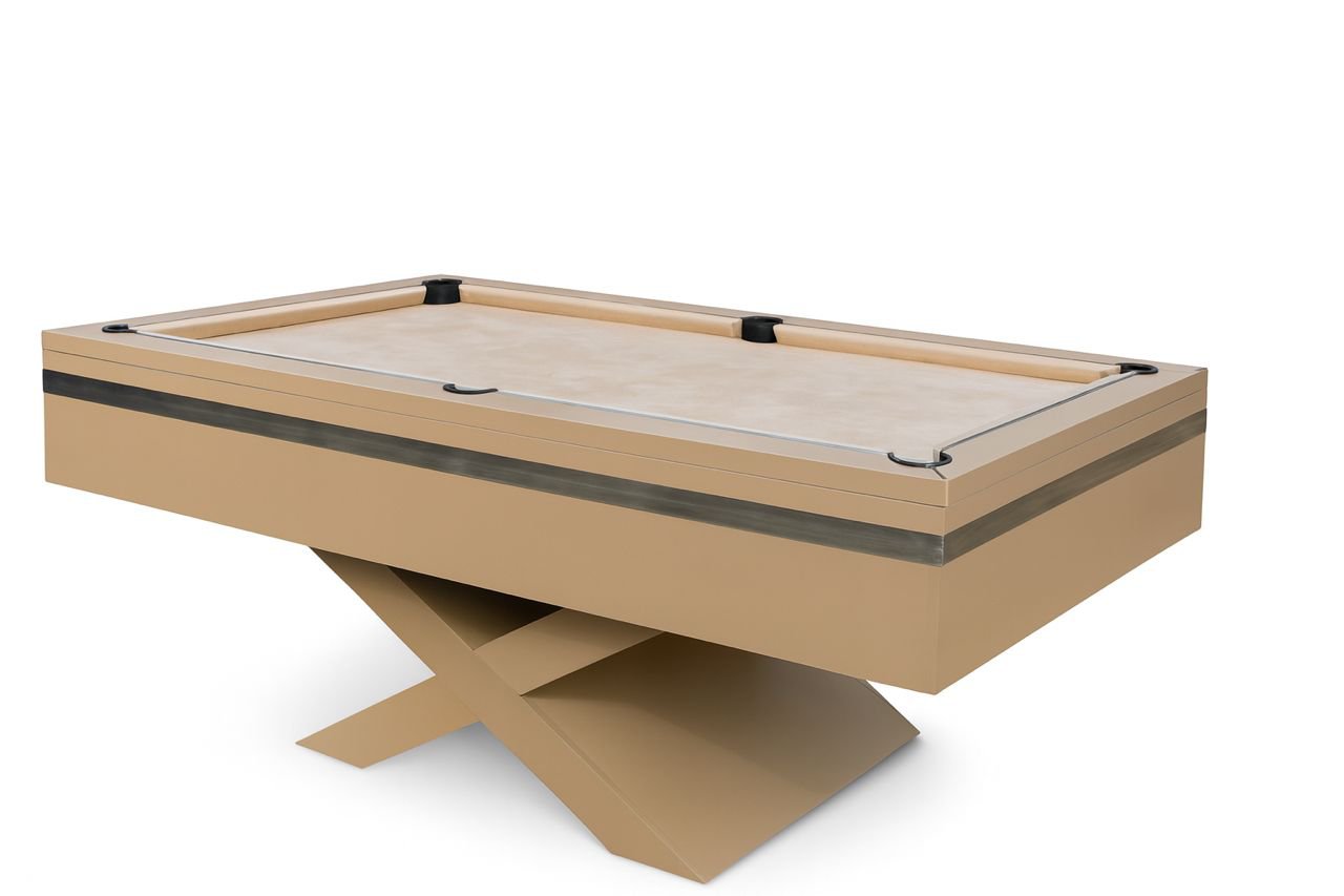 X-Leg Luxury Pool table with marble top - Image 2