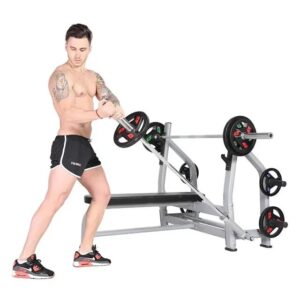 Commercial Flat Gym Bench with T-bar