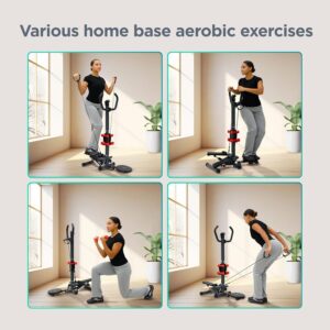 Standing stepper (with twister and dumbbells)