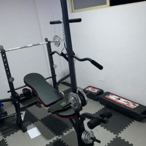 Latpull bench + 50kg weight set