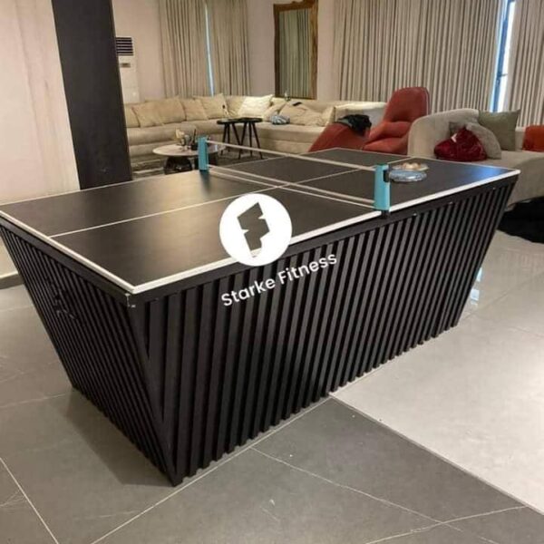 2 in 1 black stripe luxury pool with table tennis