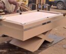 X-brown Luxury Pool table with marble top