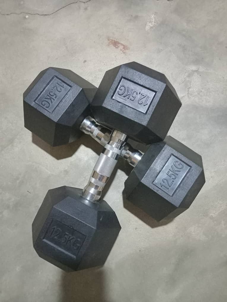 12.5kg hex dumbbell - Image 3