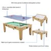 4 in 1 snooker, table tennis ,air hockey and dinning (6ft ) - Image 2