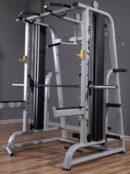 Full commercial smith machine with fixed weight