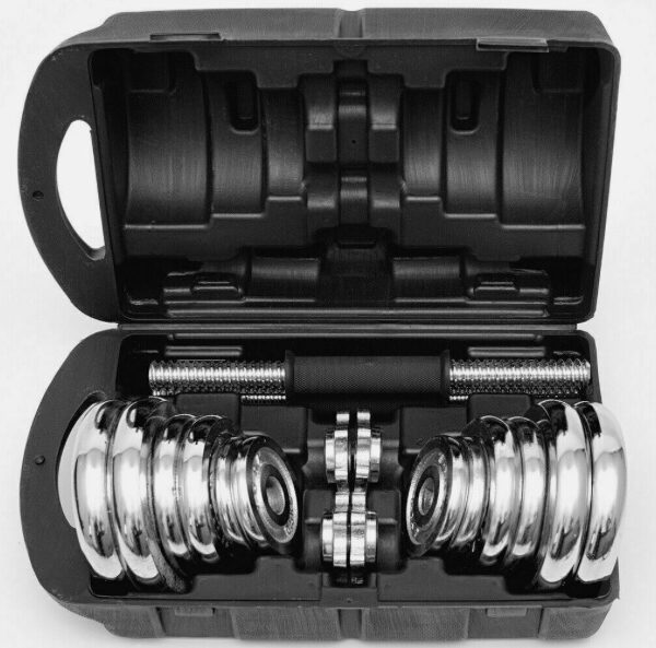 20kg Adjustable chrome dumbbell