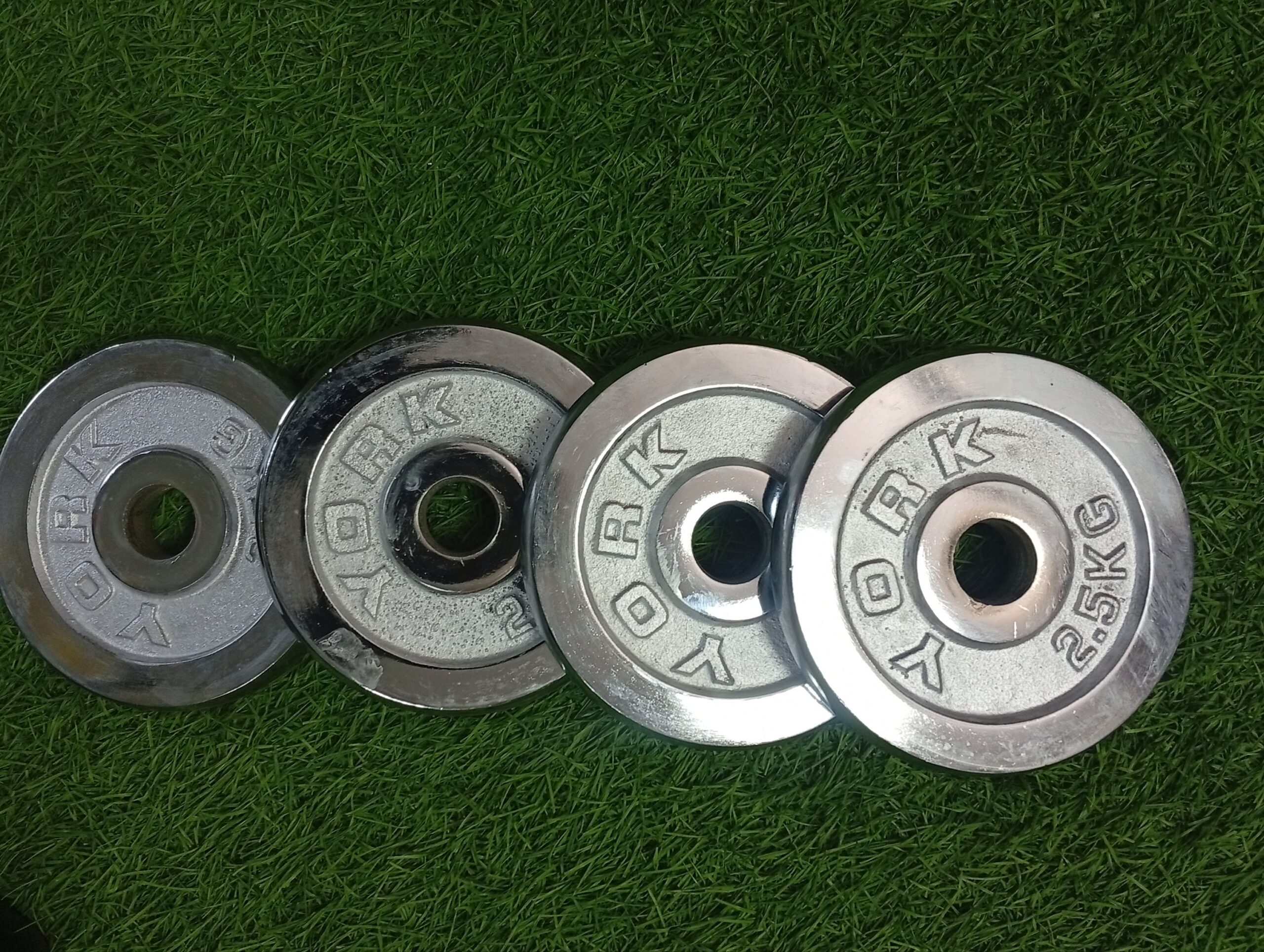 2.5kg pair chrome plates - Image 2