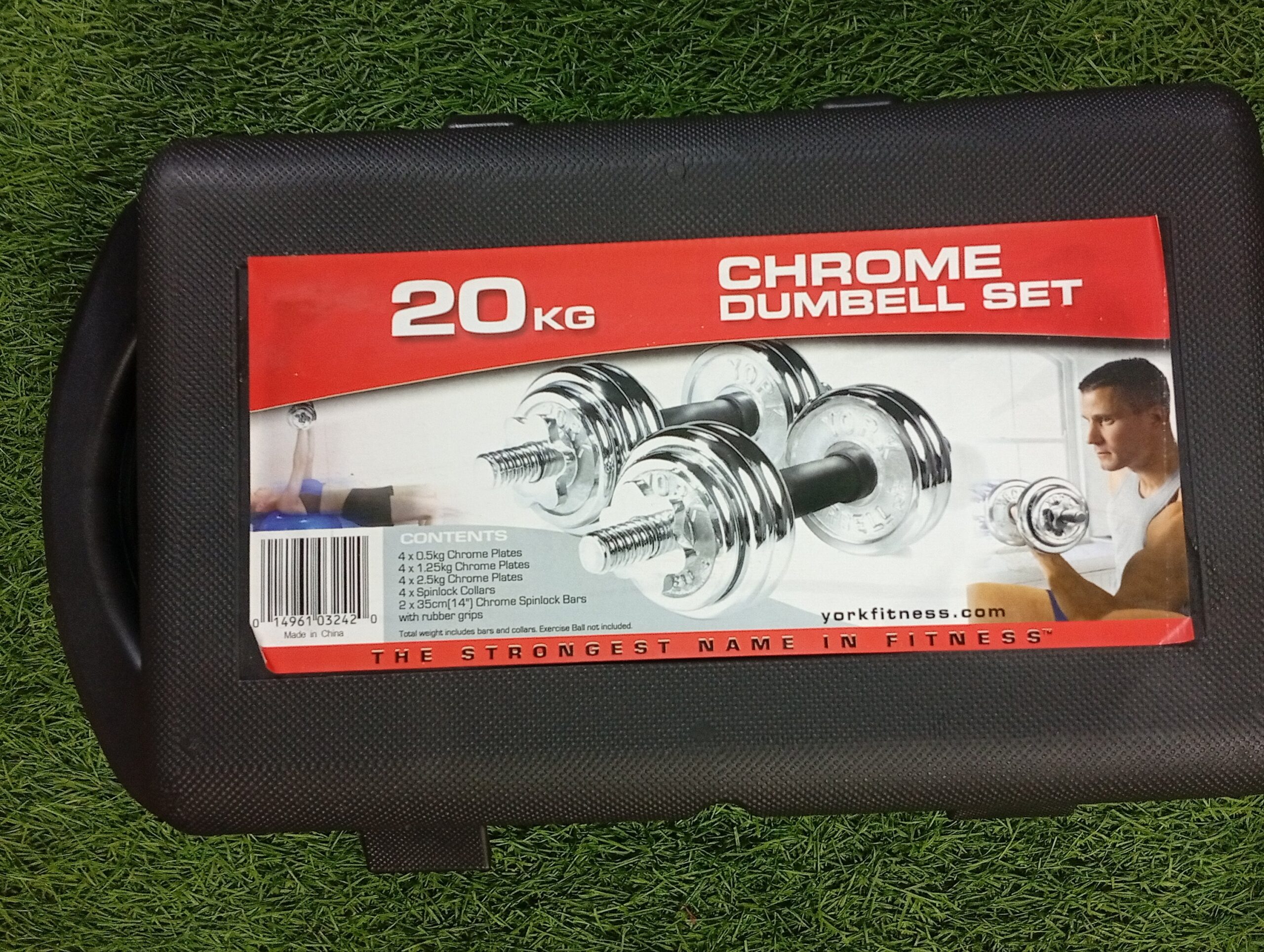 Adjustable chrome cast dumbbell set - Image 2