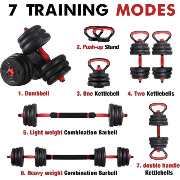 6 in 1 adjustable (EFD) environmental friendly dumbbell set