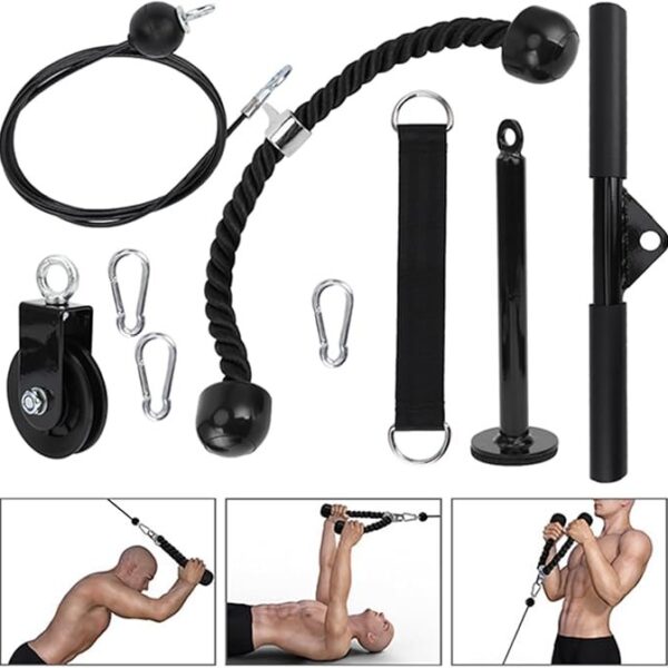 Home gym cable pulleys  system
