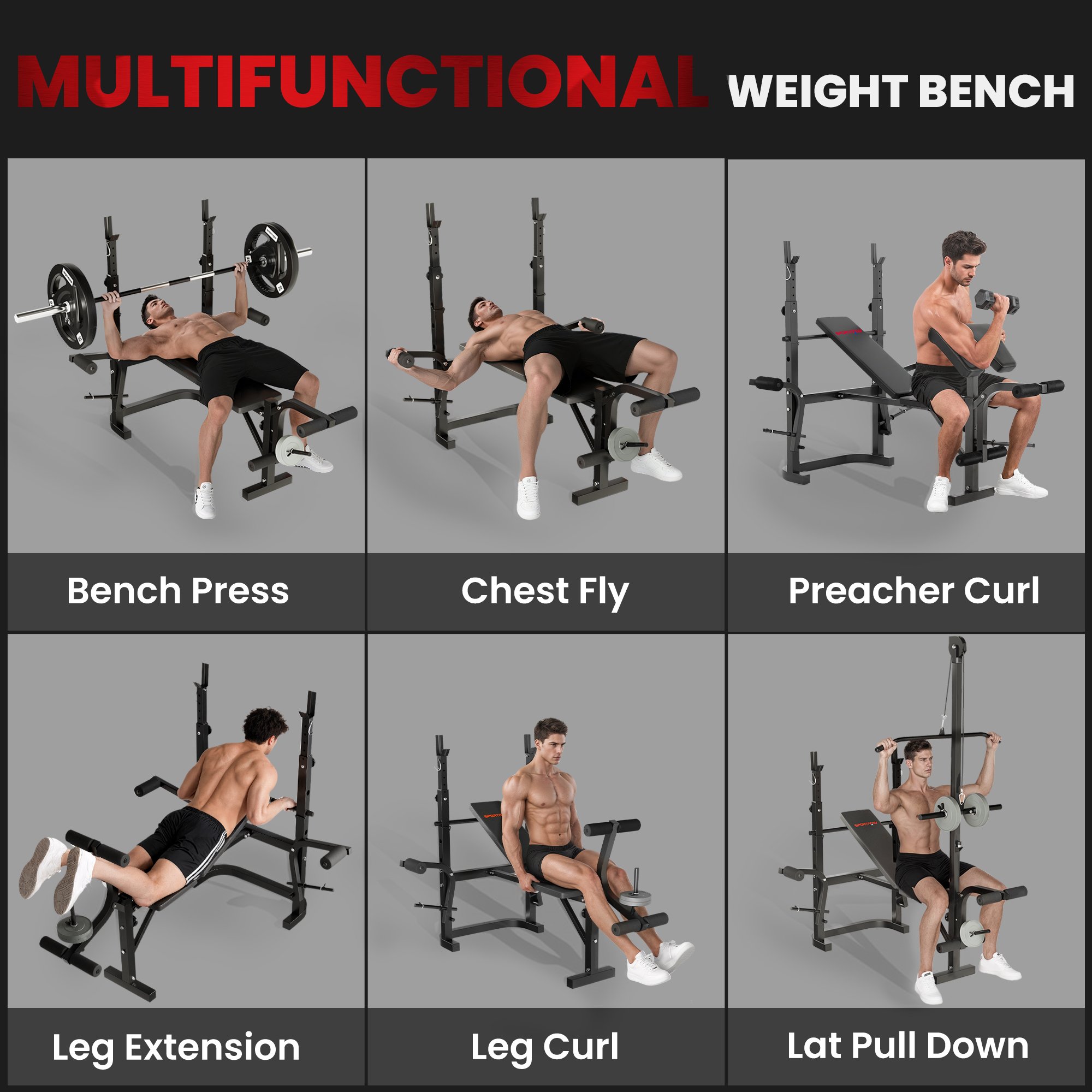 Weight bench with Latpull extension - Image 5