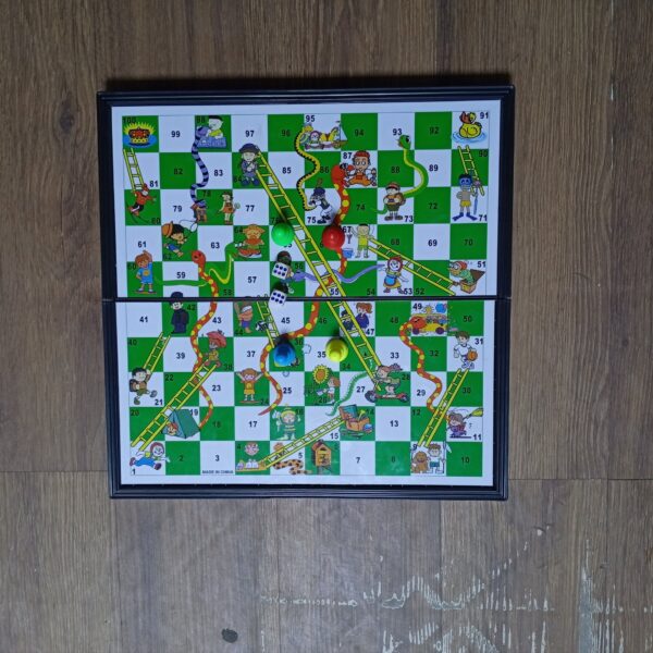 Snake and ladder board