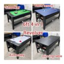 6ft 4 in 1 foreign revolver snooker board