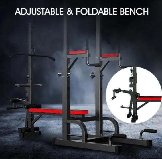 power tower with bench and latpull extension