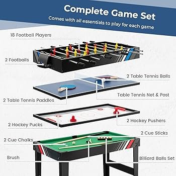 4ft 4 in 1 snooker board - Image 3