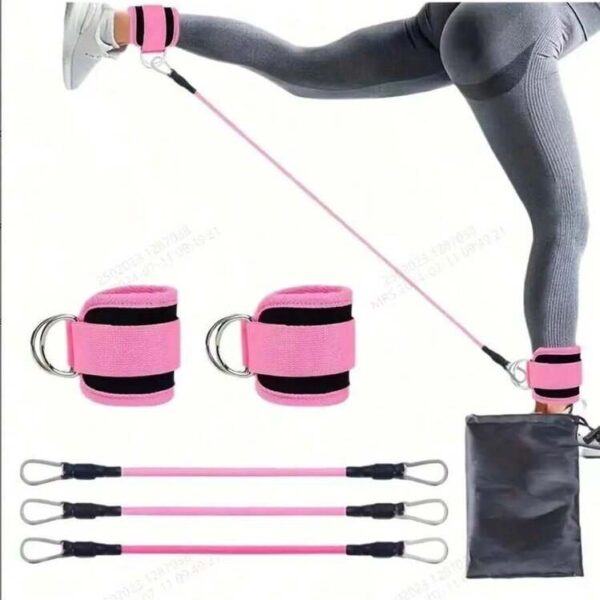 Ankle strap with resistance band