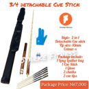3/4 Detachable Cue Stick Combo