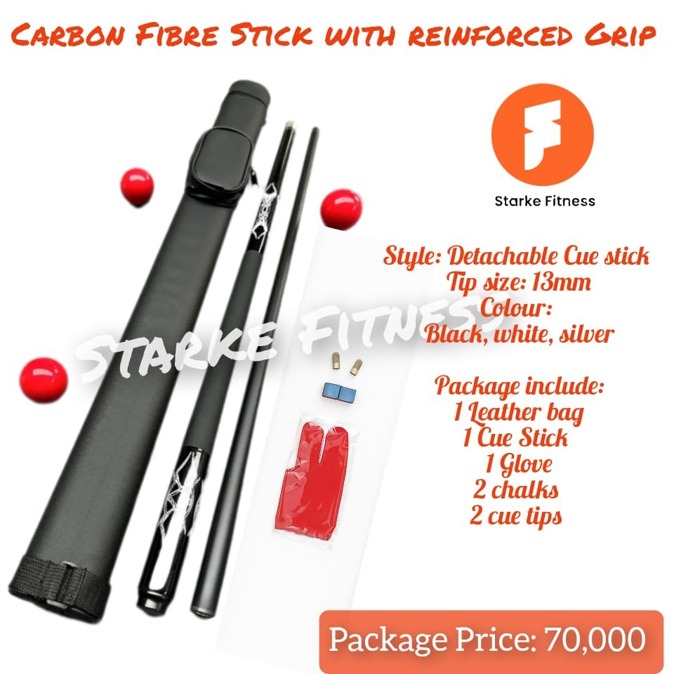 Carbon Fibre Cue Stick Combo