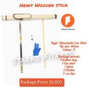 Heavy Wooden Cue Stick with Leather short bag Combo
