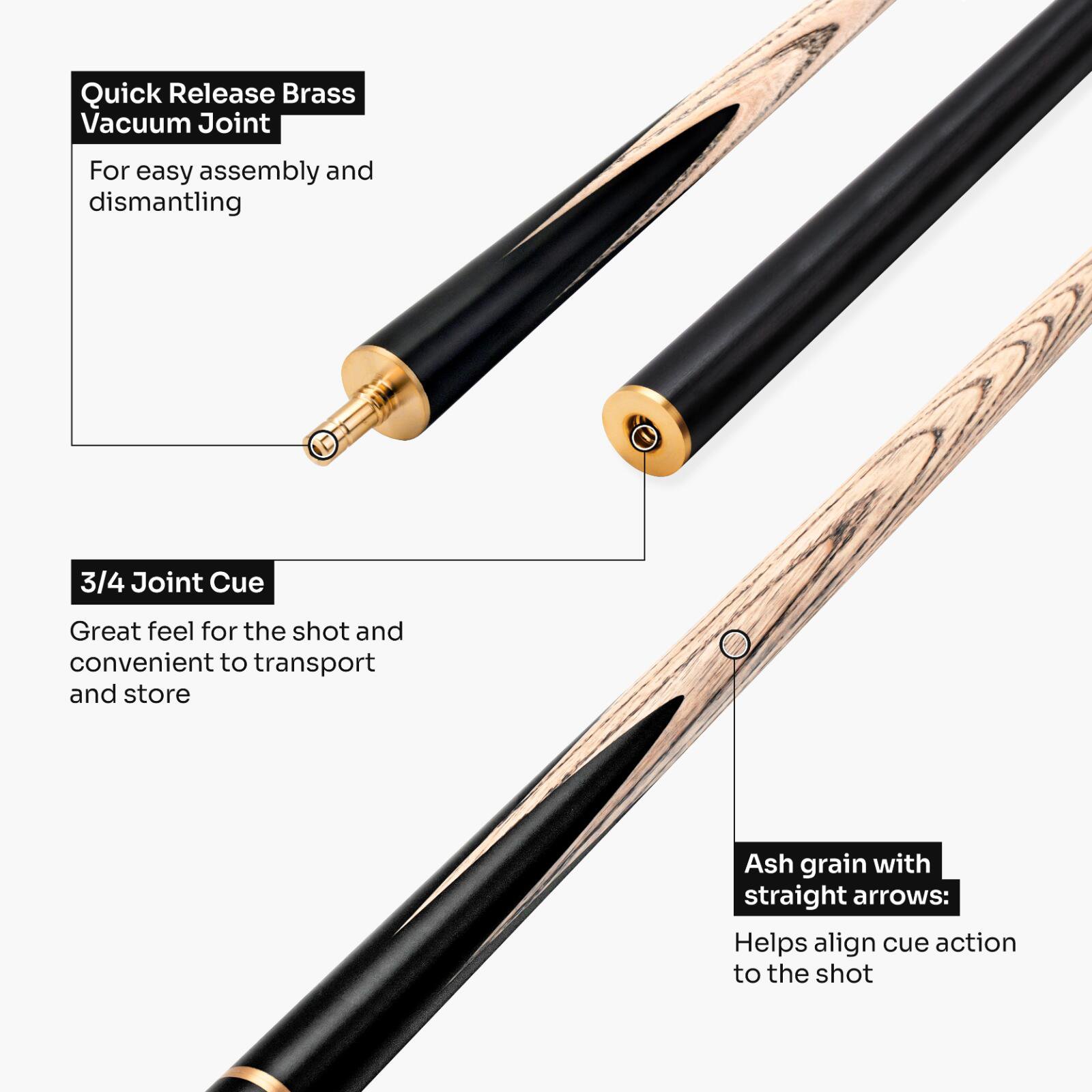 3/4 Detachable Cue Stick Combo - Image 7