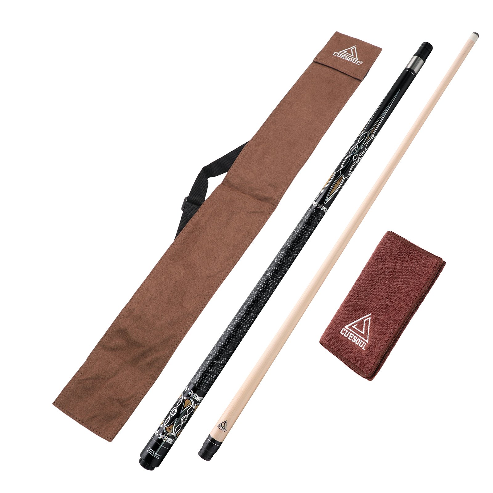 Wooden Cue Stick with Reinforced Grip Combo - Image 3