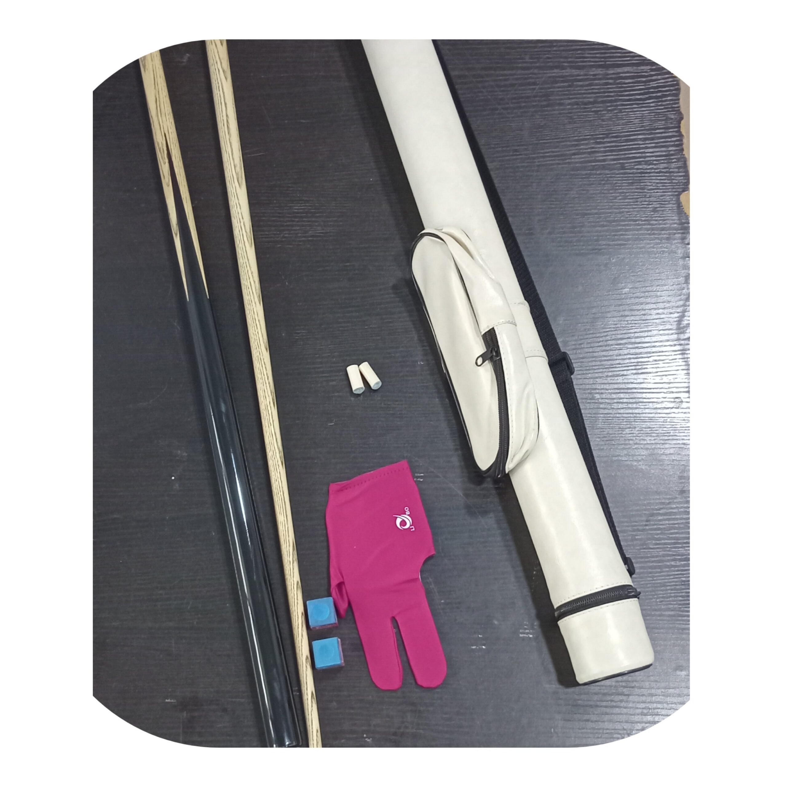 Wooden Cue Stick with Leather Bag Combo - Image 2