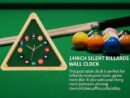 Triangle snooker Clock