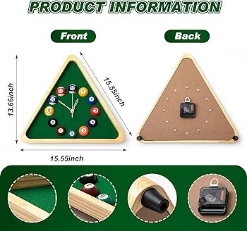Triangle snooker Clock - Image 4